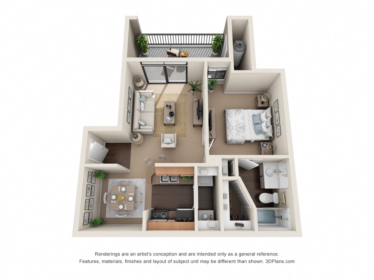 Floor Plans of Waters Edge Apartment Homes in TX